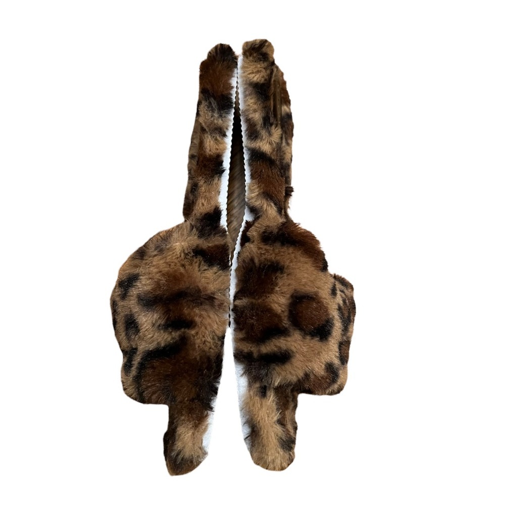 EUC Vince Camuto Ampendie Slipper Faux Fur Leopard Print Size 9. - Picture 2 of 5